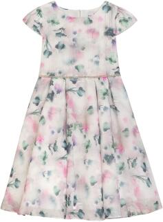 DANAMADE Blumenkind Mädchen Kleid festlich Raja grau