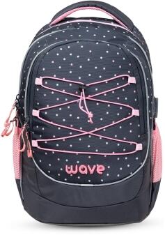 Belmil Schulrucksack Wave Boost Dots Pinky
