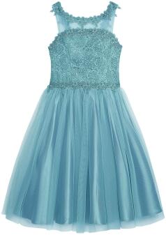 Danamade festliches Teens Mädchen Kleid Celia smoke blue