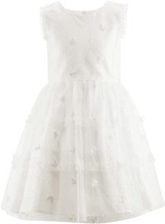 Happy Girls festliches Mädchen Kleid Kommunion Schmetterling ecru