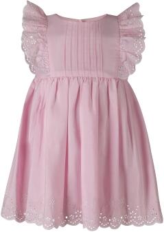 Happy Girls Babykleid mit Lochstickerei rosa