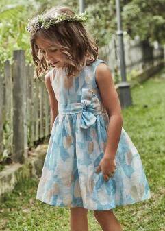 Mayoral festliches Mädchen Kinder Kleid hellblau