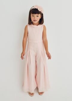abel & lula Mädchen Jumpsuit festlich rosa
