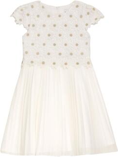 DANAMADE festliches Kinderkleid Kommunion Blumenkind Blüten ecru