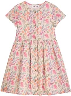 DANAMADE Mädchen Kleid Sommerkleid Bella geblümt ecru