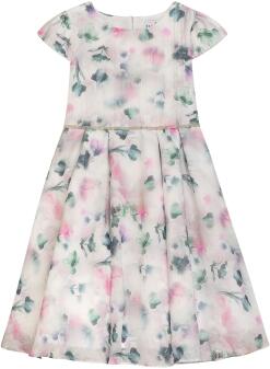 DANAMADE Blumenkind Mädchen Kleid festlich Raja grau