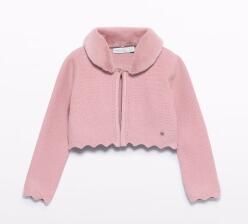 abel &amp; lula M&auml;dchen Bolero Jacke mit Fellkragen rosa