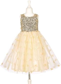 Souza Mädchen Partykleid Kleid festlich Angelique gold
