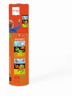 Scratch Magnet Dart Spiel Dinosaurier