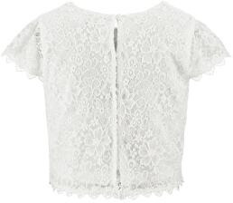 Happy Girls Teens M&auml;dchen Bluse Shirt festlich Spitze ecru