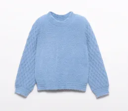abel &amp; lula M&auml;dchen Pullover Fell hellblau