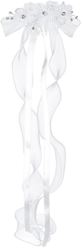 DANAMADE Kommunion Haargesteck Elonie weiß
