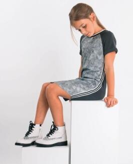 Like Flo Kinder Mädchen Sweat Kleid Vintage