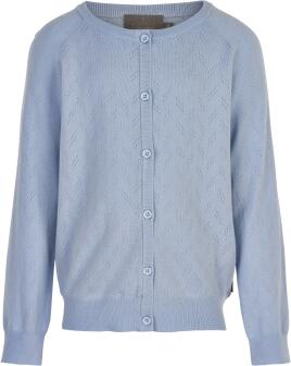 Creamie Mädchen Strickjacke Cardigan Pointelle hellblau
