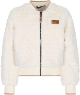 Nono Teens Mädchen Jacke Blouson Pelz ecru
