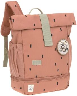 Lässig Kindergartenrucksack Mini Rolltop Happy Prints braun
