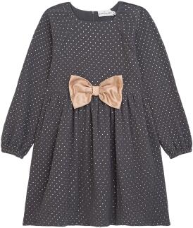 Danamade Mädchen Kinder Kleid festlich mit Schleife Ova anthrazit