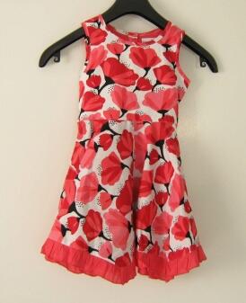 Happy Girls Kinder Mädchen Kleid Blumen rot