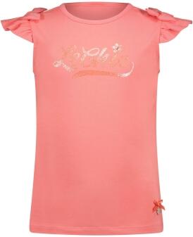 Le Chic Mädchen T-Shirt mit Logo-Druck coralle