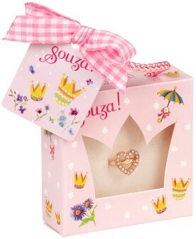 Souza Kinderring Glamour Herz oder Schmetterling