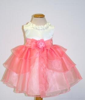 Kid Collection festliches Babykleid Lara ivory-pfirsich