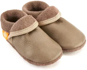 Orangenkinder Baby Schuhe aus Leder Krabbelschuhe Klassik beige