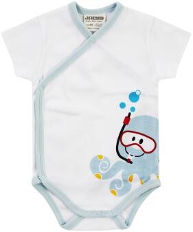 Jacky Baby Wickel-Body Organic Kurzarm Ocean Child