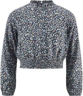 Happy Girls Teens Mädchen Bluse gemustert blau vorderteil