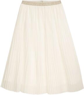 Danamade Teens Mädchen Rock festlich Plissee ecru