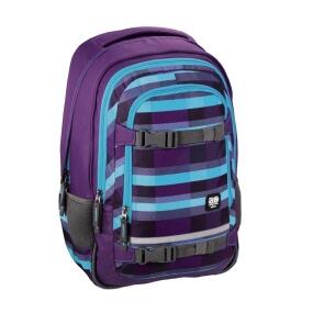All Out Rucksack Selby Check Purple