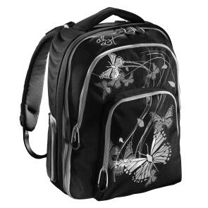 Hama All Out Schulrucksack Butterfly Silver
