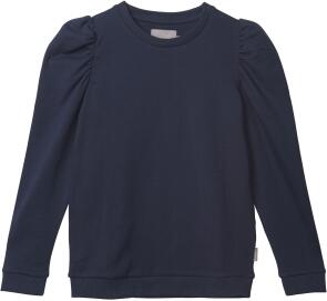 Creamie Mädchen Sweatshirt mit angekrausten Ärmeln blau