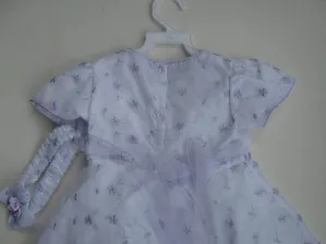 TipTop festliches Babykleid M&auml;dchen Kleid Lilly wei&szlig;-lila
