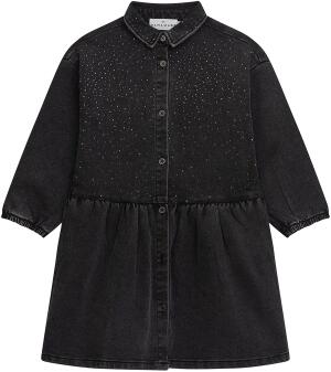 Danamade Teens Mädchen Kleid Jeans anthrazit