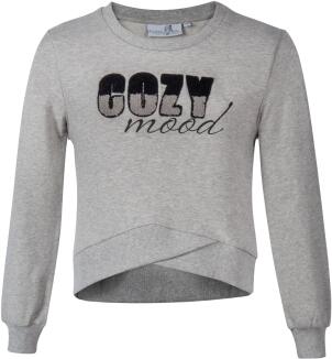 Happy Girls Teens Mädchen Sweatshirt grau melange