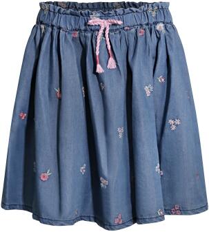 Happy Girls Mädchen Kinder Rock bestickt jeansblau