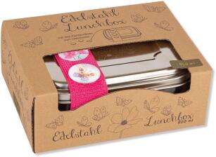Brotdose Lunchbox Edelstahl Schmetterling