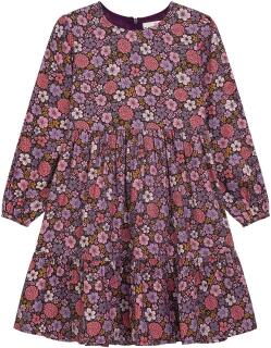 Danamade Mädchen Kinder Kleid Hanne geblümt bordeaux