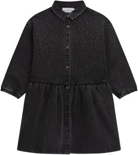 Danamade Teens Mädchen Kleid Jeans anthrazit