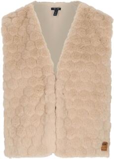 Nono Mädchen Teens Weste Kunstfell beige