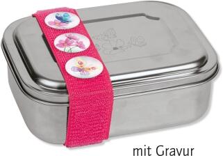 Brotdose Lunchbox Edelstahl Schmetterling