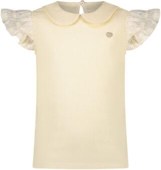 Le Chic Mädchen T-Shirt Nicola festlich ecru