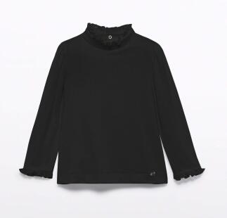 abel & lula Mädchen Rollkragen Shirt schwarz