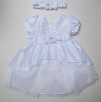 Kid Collection Taufkleid festliches Babykleid Doreen weiß