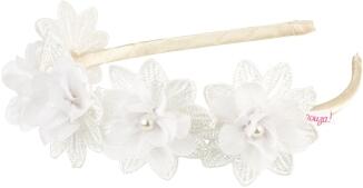 Souza Kinder Haarreif Blüten Carmen weiß