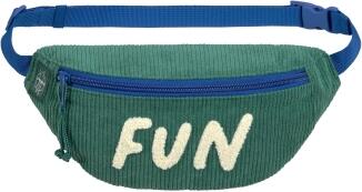 Lässig Kinder Gürteltasche Bauchtasche Cord FUN grün