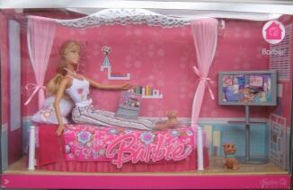 Barbie My House Schlafzimmer und Puppe 2007