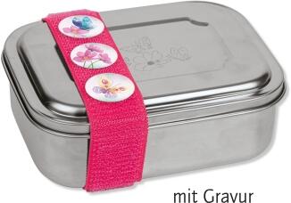 Brotdose Lunchbox Edelstahl Schmetterling