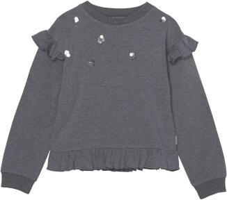 Creamie Mädchen Sweatshirt grau melange
