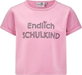 Happy Girls Kinder Mädchen Shirt Endlich Schulkind rosa